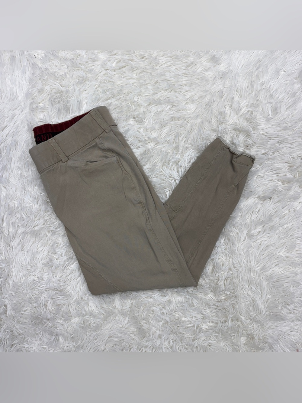 Women’s Size 32R Tan Grand Prix Knee Patch Horseback Riding Breeches